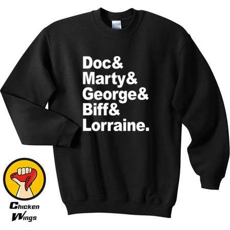 BACK to the Furture Top Crewneck Sweatshirt Unisex More Colors XS - 2XL thumb