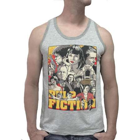 Pulp Fiction Quentin Tarantino Uma Thurman Men Tank Top Vest Singlet Tee Shirt T-Shirts funny Gift birthday gift Printed thumb