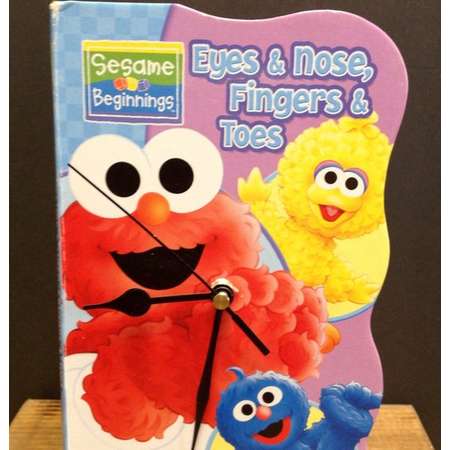 Sesame Street Eyes Nose Fingers and Toes Book Clock thumb