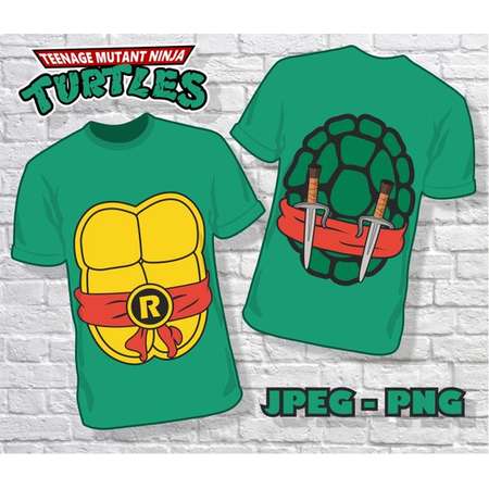 TMNT Shirt Print - INSTANT DOWNLOAD - Teenage Mutant Ninja Turtles Iron on Transfer - Birthday Party Supplies thumb