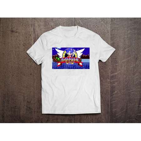 Original Sega RETRO Sonic The Hedgehog 1991 T-Shirt Boys Girls Kids Age 3-15 Ideal Gift/Present thumb