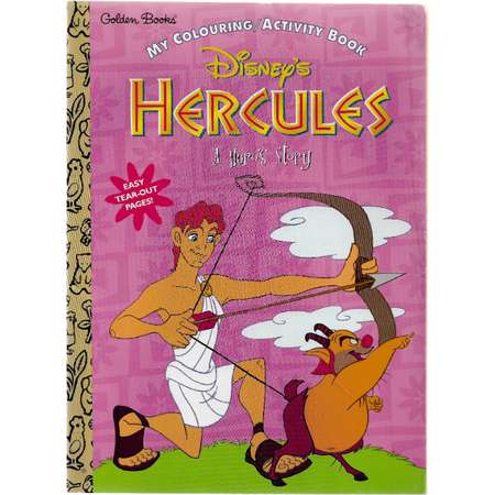 vintage / 90s HERCULES ACTIVITY BOOK / disney / hercules / golden books thumb