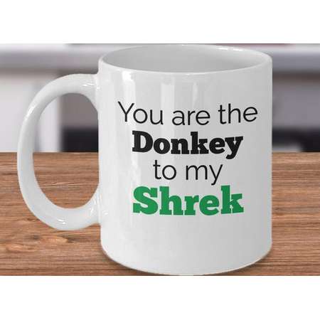 Shrek and Donkey, Shrek Gift, I Love You Mugs, Funny Love Mug, Disney Mug, BFF Mugs, Best Friends Mugs thumb