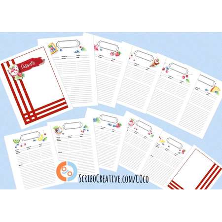 Gift idea for the chef of the family: COco Blank Desserts Recipe Book by Maria Castro of ScriboCreative.com thumb