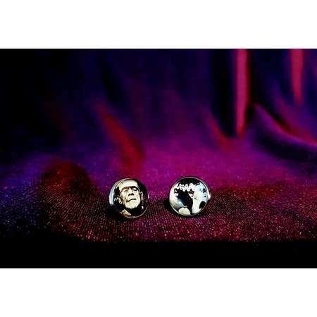 The Munsters Earstuds - goth gothic vampire frankenstein lily herman munster adams family alike thumb
