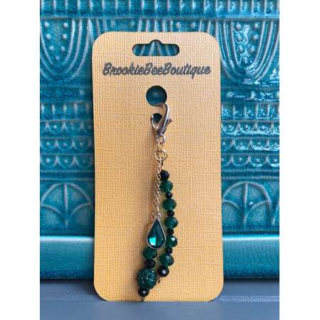 Riverdale Jughead Jones jewel bead keychain / keyring / ornament / charm handbag or backpack accessory. Unique gift! Southside serpents. thumb