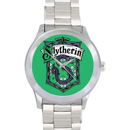 Slytherin House Mens Metal Watch Bracelet Watch Harry Potter Wizard School of Witchcraft and Wizardry Gift for Fans thumb