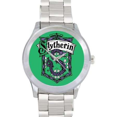 Slytherin House Mens Metal Watch Bracelet Watch Harry Potter Wizard School of Witchcraft and Wizardry Gift for Fans thumb