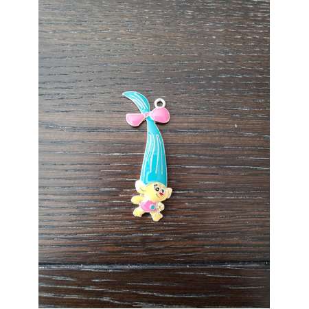 Trolls Smidge Pendant for Chunky Bubblegum Necklaces / Key Chains / Backpack Bling / Hair Bows thumb