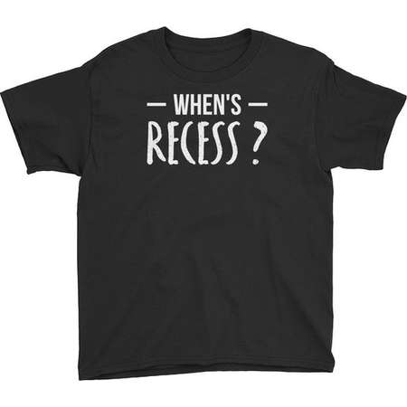 When's Recess Back To School First Day T Shirt School Daycare Elementary Middle School High School Back To School Backpack Teacher First Day thumb