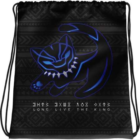 Black Panther Lion King Mashup Disney Drawstring Bag, Disney Vacation Bag thumb
