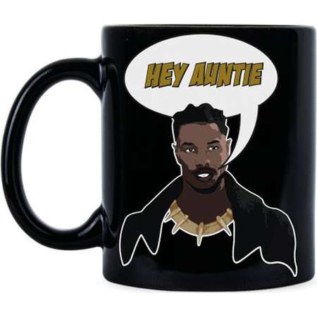Black Panther Killmonger Auntie Erik Hey Auntie Killmonger Mask Njadaka Wakanda Forever Killmonger Wakanda Wakanda Citizen Killmonger thumb