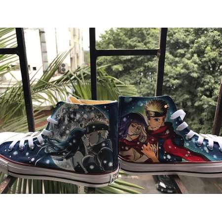 Painted Converse Sneakers Naruto Anime Shoes Custom Converse Sneakers Painted Shoes Unique Gifts thumb