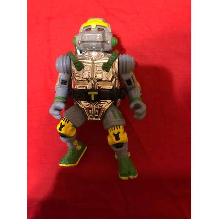 Teenage Mutant Ninja Turtles Action Figure Metal Head+Original Backpack! And Belt Rare! 1990s thumb