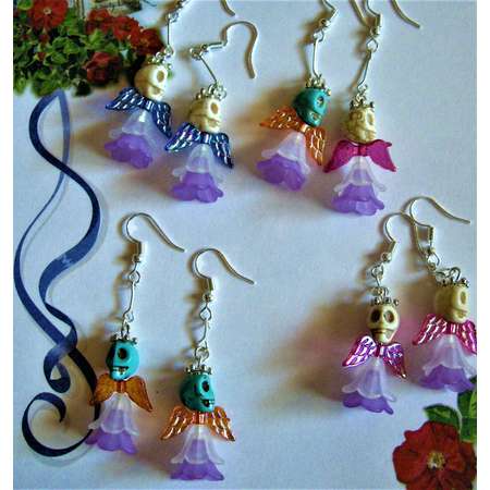 Coco Skull Dancer Earrings,coco,dia de los mueretos,day of the dead,coco costume,skull earrings,Halloween dance,skeleton costume,coco movie thumb