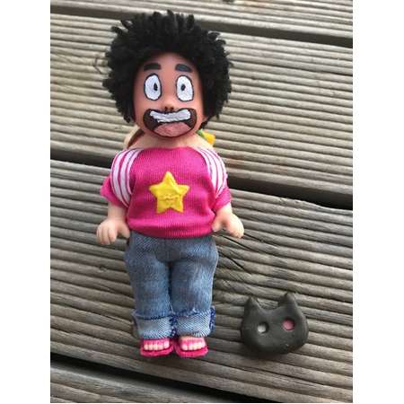 Steven Universe Doll Repaint OOAK Custom Cartoon Network hamburger backpack cookie cat thumb