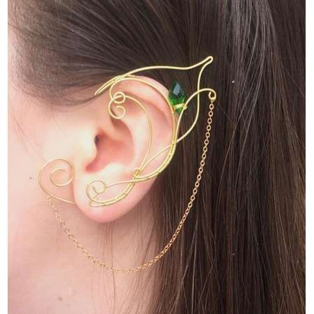 Elven ears .Earcuffs, Elf ears,cosplay,fantasy decoration for ears,elven ear,ear cuff,elvish earring,elf ear,elf lord,lord of the rings thumb