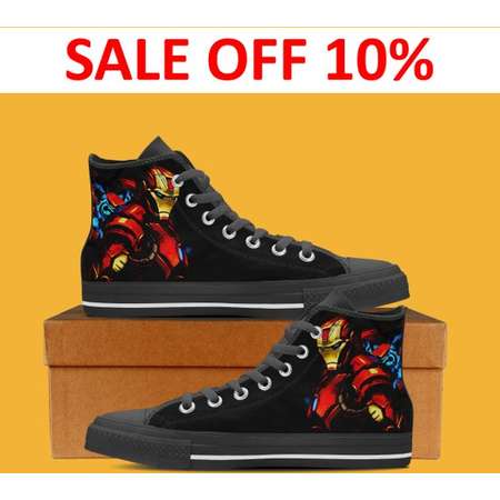 Avengers Black and White Custom Shoes, Infinity War Converse Shoe, Avengers Assemble, Marvel High Top, Captain America, Hulk Sneaker Ironman thumb