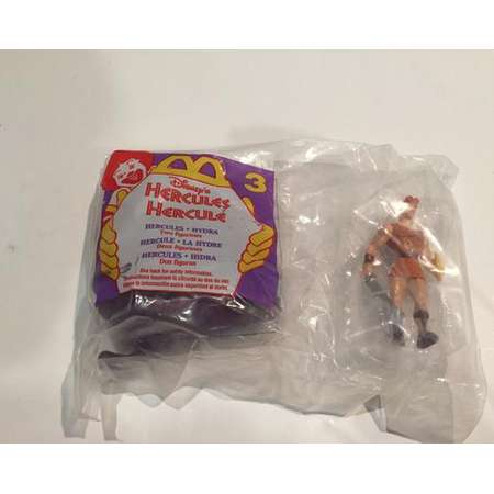 Mcdonald's Vintage Hercules Happy Meal Toy - Hercules / Hydra 2 Pack - NEW - Vintage PVC Toy Cake Topper thumb