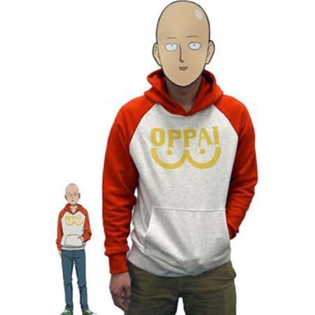 one punch man costume, One-punch man hoodie, one punch-man hoodie, one punch man jacket, Saitama Oppai hoodie, Punch-Man cosplay costume thumb