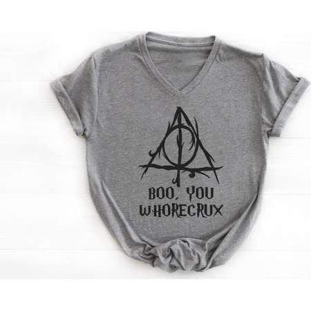 Boo, You Whorecrux Ideal V Neck Tee * Harry Potter* thumb
