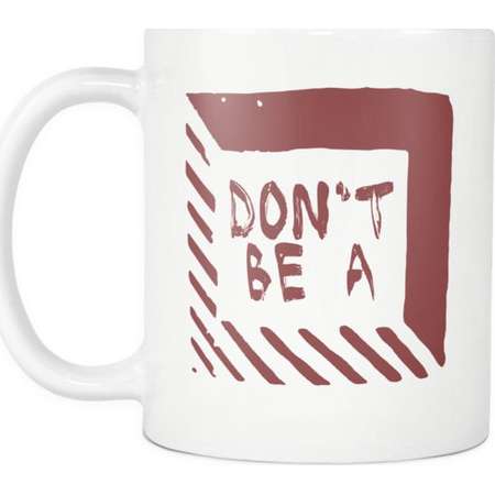 Don't Be A Square - Pulp Fiction Inspired Funny Witty Saying Coffee Mug thumb