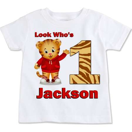 Daniel Tiger Personalized T-shirt, Customize NAME AGE Tee Designs, Toddler, Youth, Adult Sizes, Birthday party custom thumb