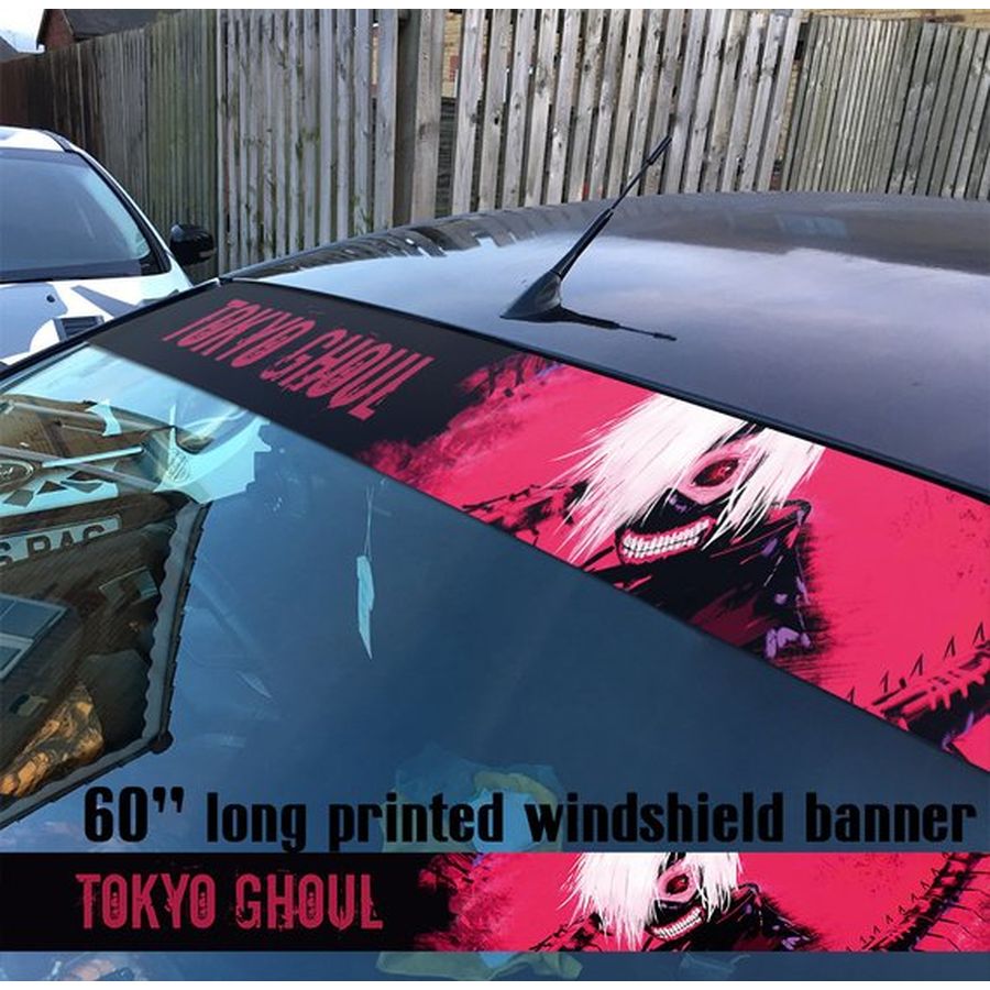 60" Ghoul Touka Kirishima Ken Kaneki Manga Anime Printed Windshield Decal