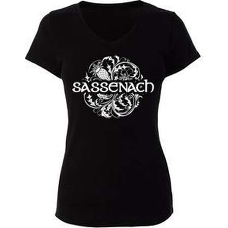 Outlander Sassenach w/ Scottish Thistle T-Shirt- Fitted or Unisex- All Colors And Sizes thumb