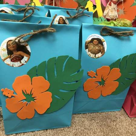 Moana Theme Party Favor Bag thumb