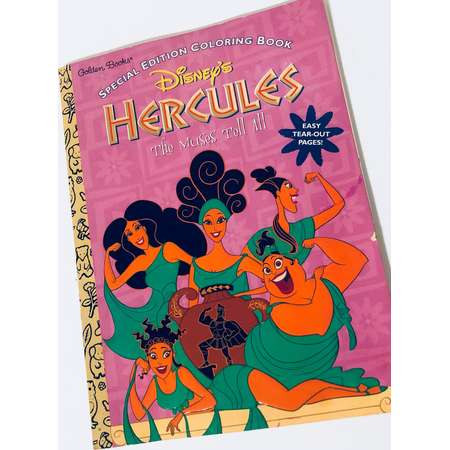 Vintage Disney’s Hercules The muses tell all coloring book thumb