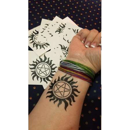 Supernatural-inspired Anti-Possession tattoos! thumb