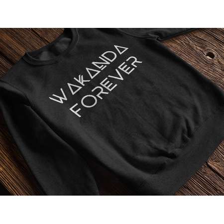 Black Panther Sweatshirt Wakanda Shirt Wakanda Forever Slogan Black Panther Marvel Mens Womens Unisex Heavy Blend Crewneck Sweatshirt thumb