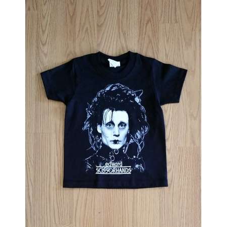 EDWARD SCISSORHANDS - KIDS - Black Unisex Tshirt - Xs- Xl thumb