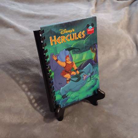 Hercules Autograph Book or Notebook - Walt Disney Animation - Repurposed Disney's Wonderful World of Reading thumb