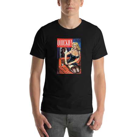 VAMP Collection - Pulp Fiction Cover Art - Short-Sleeve Unisex T-Shirt - "Quickie" - pop art - book cover - trash novel - 1950s thumb