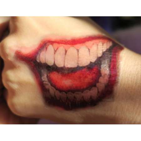 Joker Tattoos Suicide Squad Halloween Fancy Dress Outfit/Costume Temporary Tattoos by Top Tats thumb