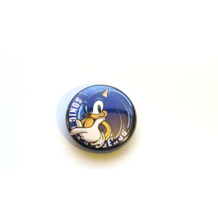 Sonic button - Sonic the Hedgehog pin - 1 inch pinback button - Sega - Video games - Geek pins - Nerd pins - Boys - Retro - Backpack pins thumb