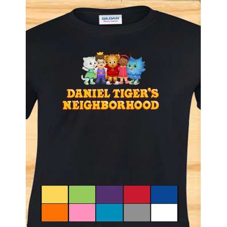 Daniel Tiger and Friends  CHILD or ADULT Custom T-Shirt - Available in Multiple Sizes & Colors thumb