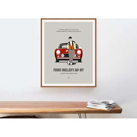 Ferris Bueller's Day Off - Minimalist Poster, John Hughes Movie, Matthew Broderick, John Hughes, The Breakfast Club, Sixteen Candles thumb