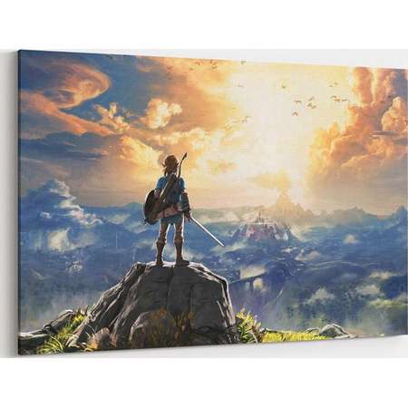 Zelda Canvas Wall Art Legend of Zelda Canvas Prints Link Poster Breath of the Wild Canvas Art Painting Wall Decor Artwork Decal thumb