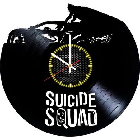 Suicide Squad Design Vinyl Record Wall Clock - Unique Handmade Gift thumb