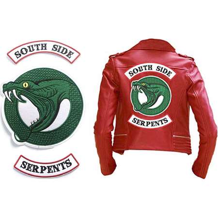 Riverdale South Side Serpente Patches iron-on sew-on for leather jacket biker Tags Badges Embroidery Logos applique Jacket patch badge embl thumb