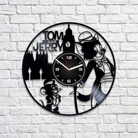 Tom and Jerry Art Vinyl Clock Tom and Jerry Xmas Gift Vinyl Wall Clock 12 inch Tom and Jerry Gift For Kids Tom and Jerry Tom and Jerry Clock thumb