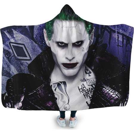 Joker hooded blanket Suicide Squad blanket throw, bedding, home decoration, couch, custom made sherpa blanket thumb