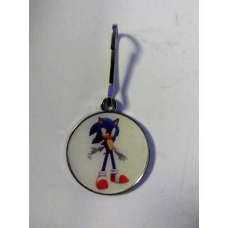 Sonic the Hedgehog  Zipper Pull | Key Chain | Backpack Clip | Necklace | Charm thumb