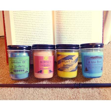 Harry Potter Hogwarts House Fandom Inspired Soy Candles thumb