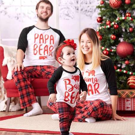 Christmas Family Matching Pajamas Set • Christmas Pjs Papa, Mama, Kids, Baby Matching Family Pajamas. Sets for The Family thumb