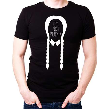 Inspired I'm Not Perky Wednesday Addams The Adams Family Halloween Tees Funny Halloween T-shirt thumb