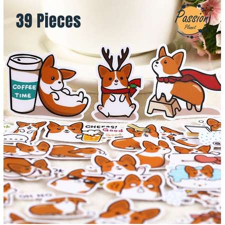 39 Pcs Coco dog Stickers. Cute Vinyl Stickers. Waterproof bombing Stickers For Laptop Phone Car Bike Skateboard Snowboard Scrap-booking DIY thumb